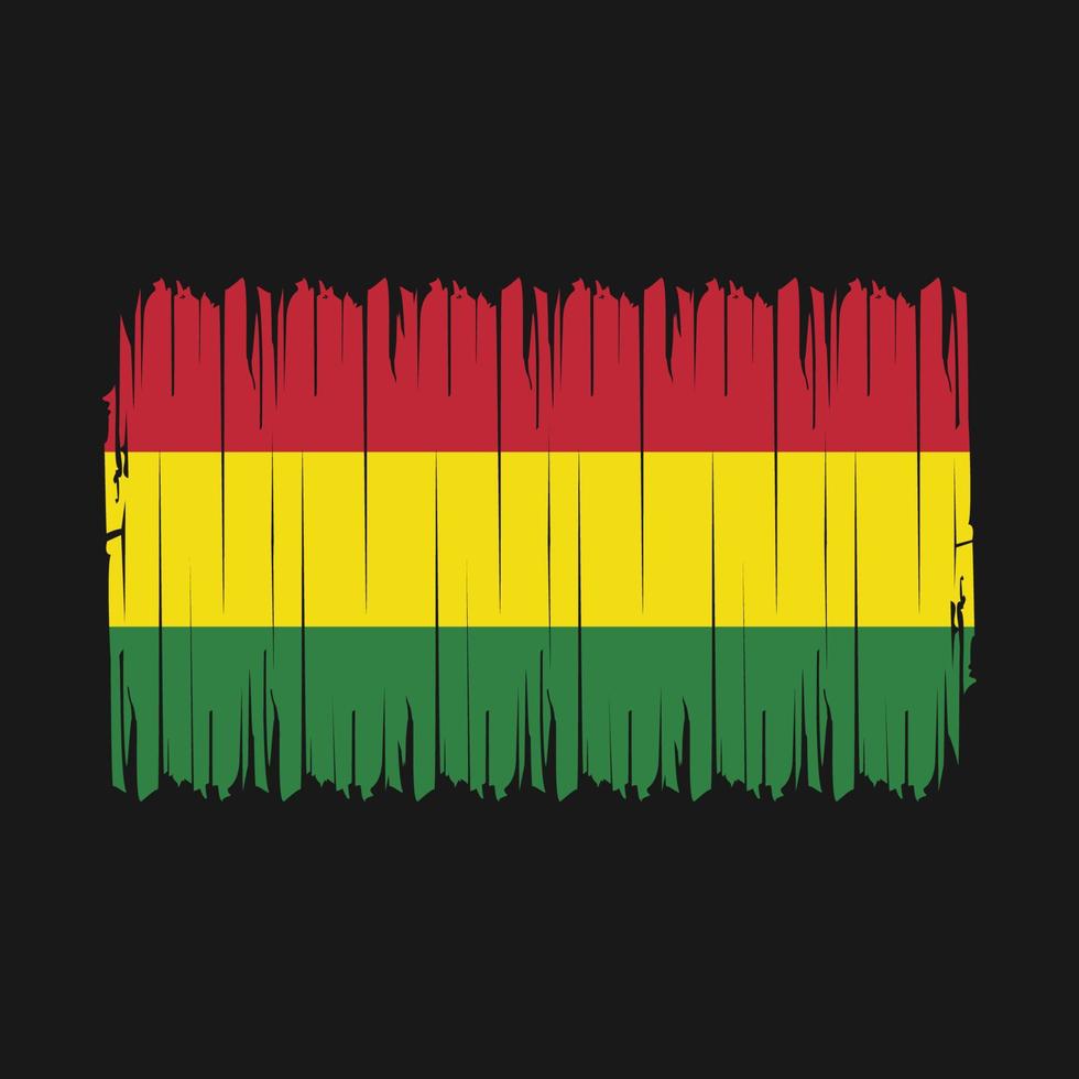 Bolivia Flag Brush Vector Illustration