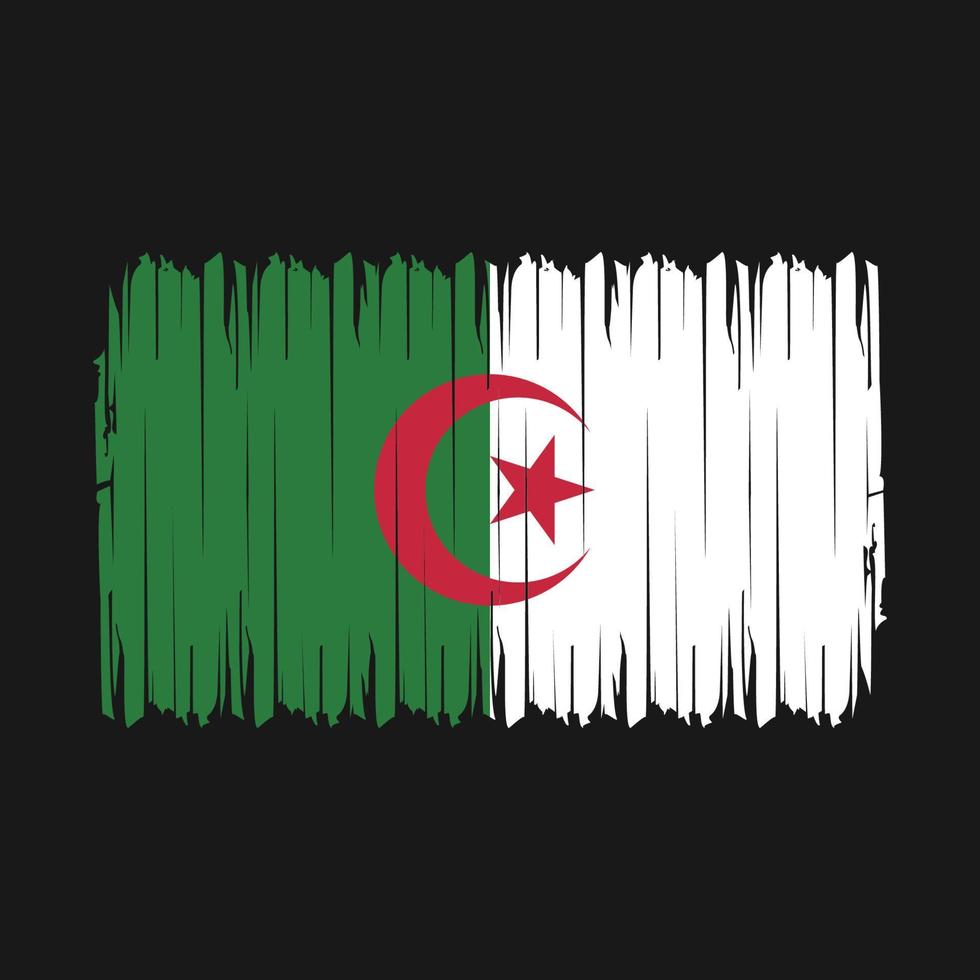 Algeria Flag Brush Vector Illustration