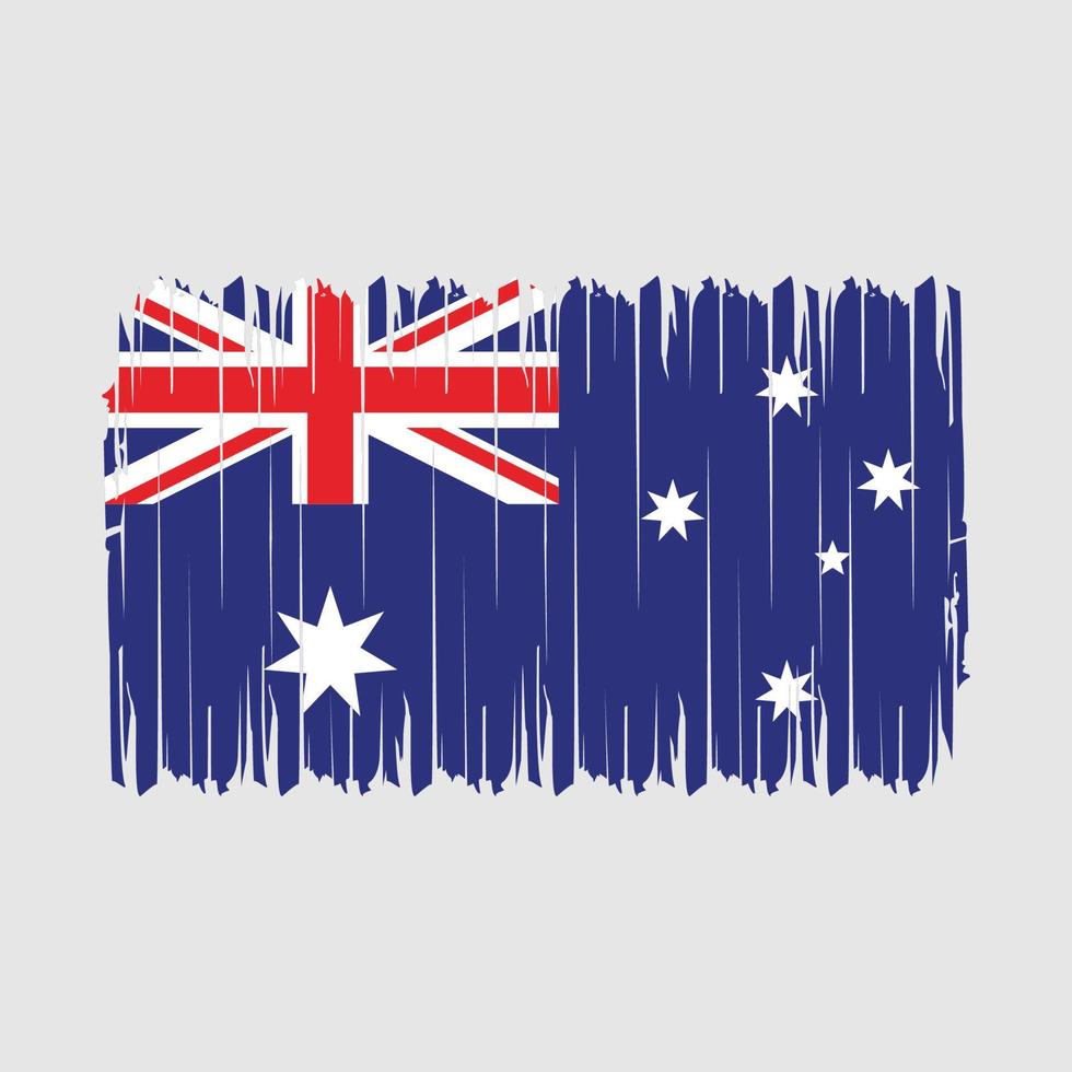 Australia Flag Brush Vector Illustration