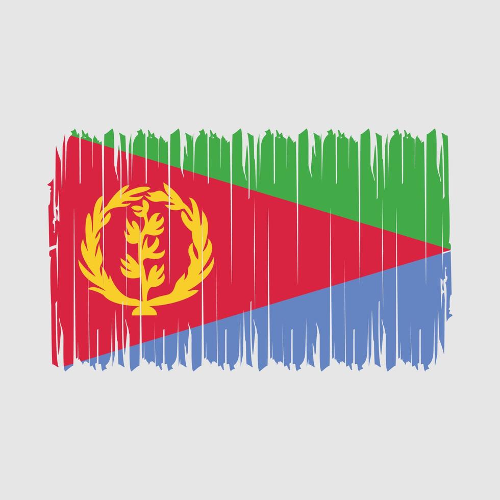Eritrea Flag Brush Vector Illustration