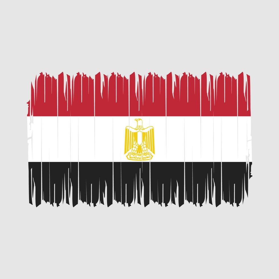 ilustración de vector de pincel de bandera de egipto