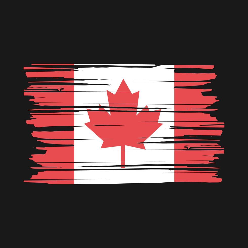 Canada Flag Brush vector