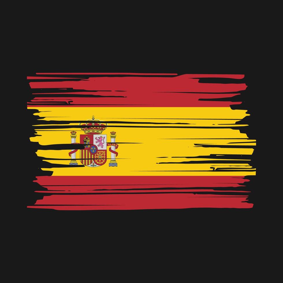 cepillo bandera españa vector