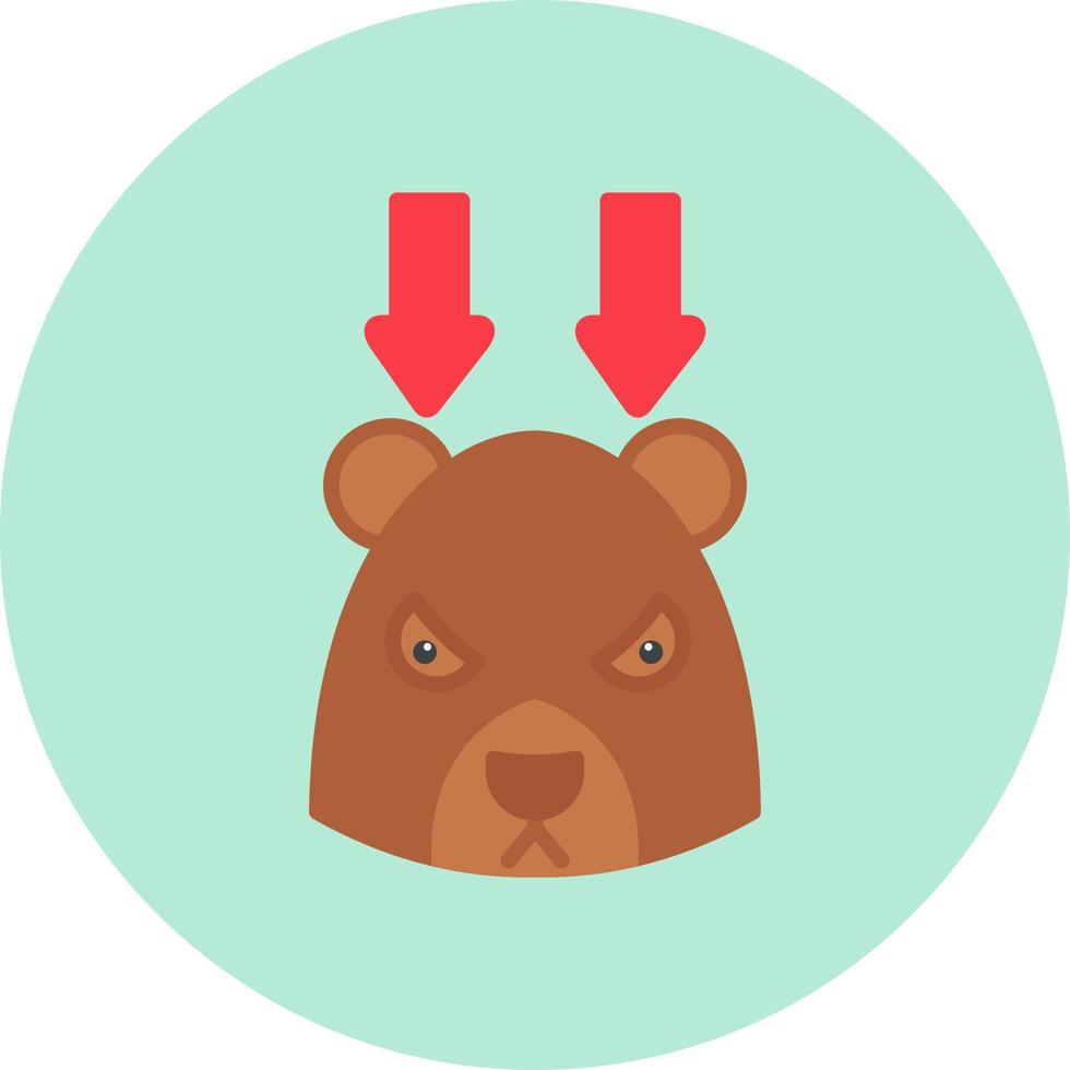 Bear Market Vector Icon