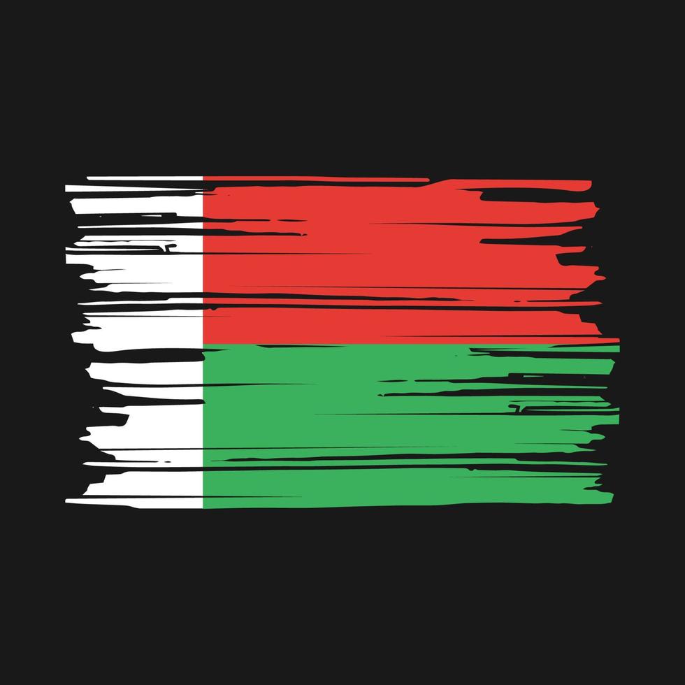 Madagascar Flag Brush vector