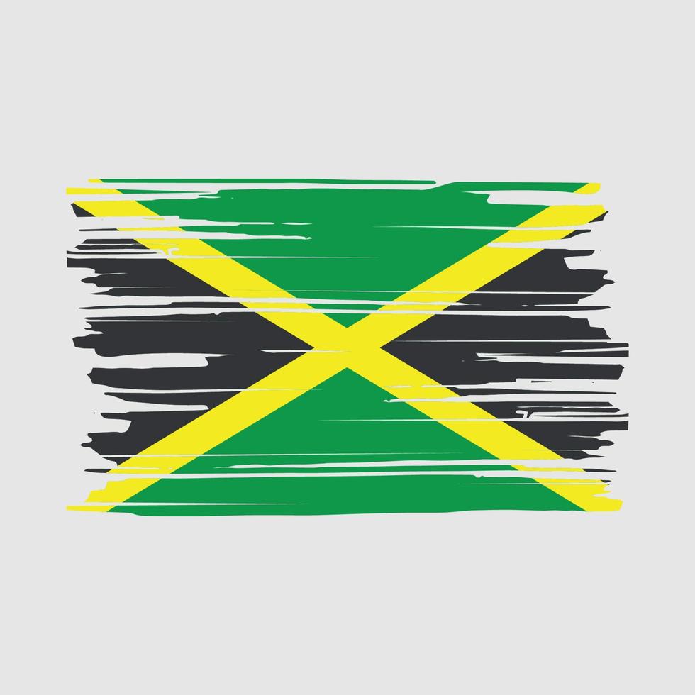 Jamaica Flag Brush vector