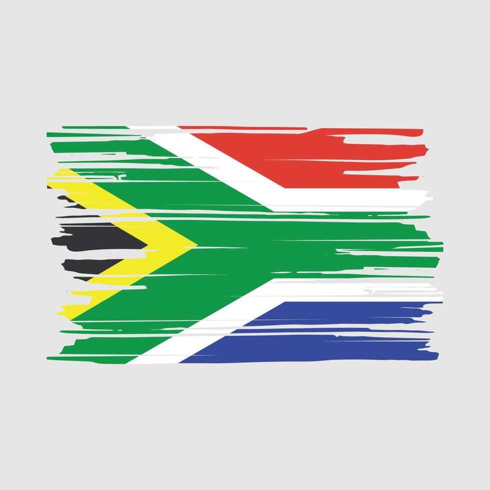 South Africa Flag Brush vector