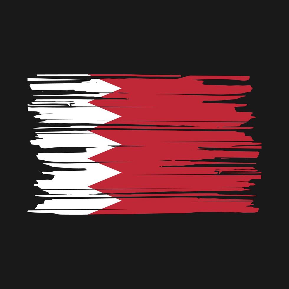 Bahrain Flag Brush vector