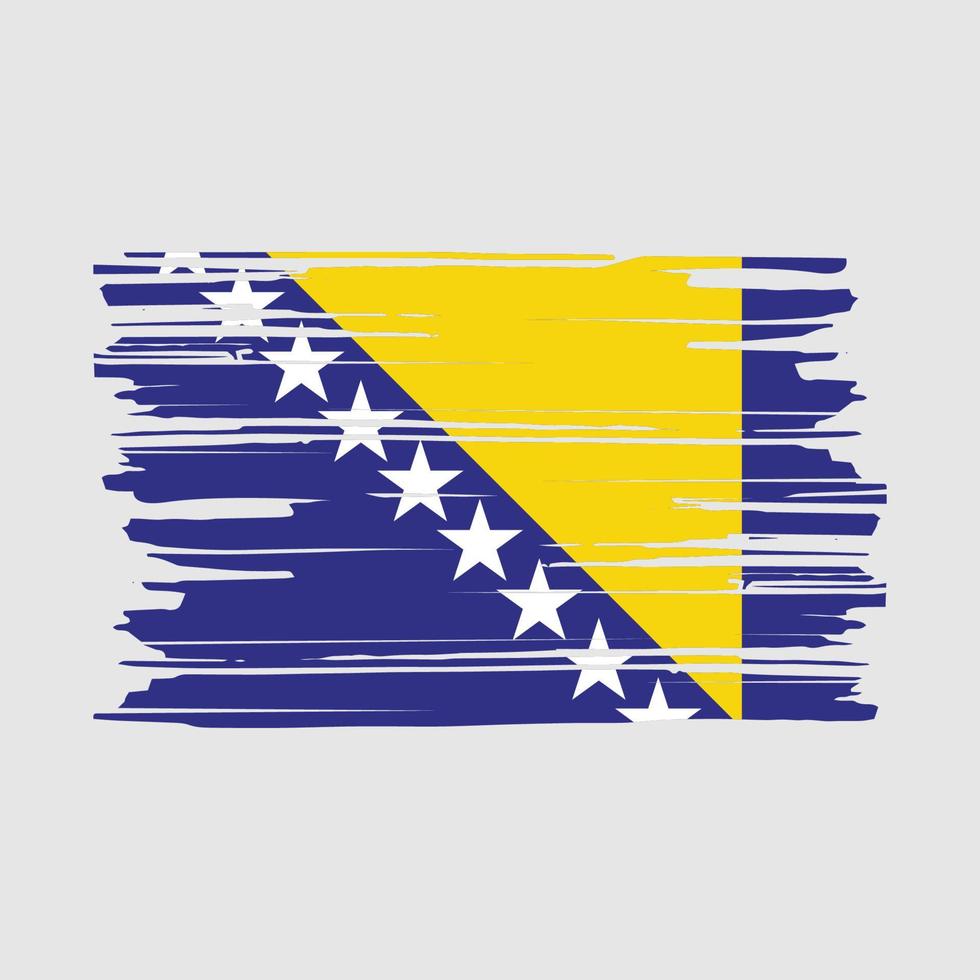 cepillo de la bandera de bosnia vector