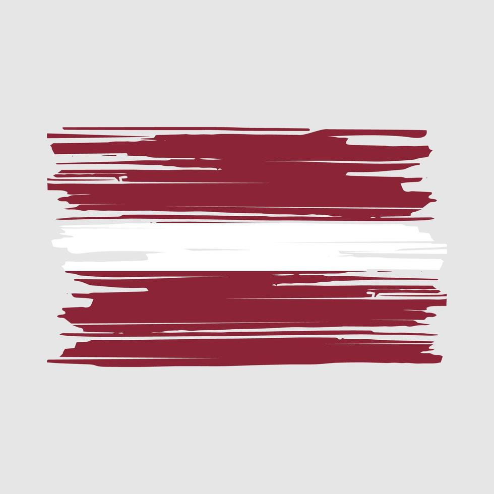 Latvia Flag Brush vector