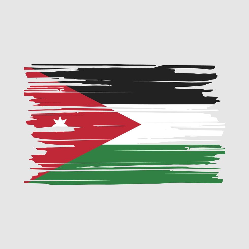 Jordan Flag Brush vector