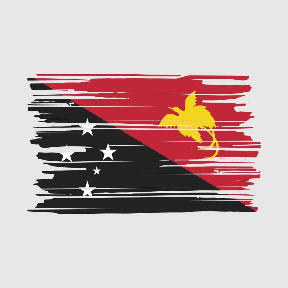 Papua Flag Brush vector