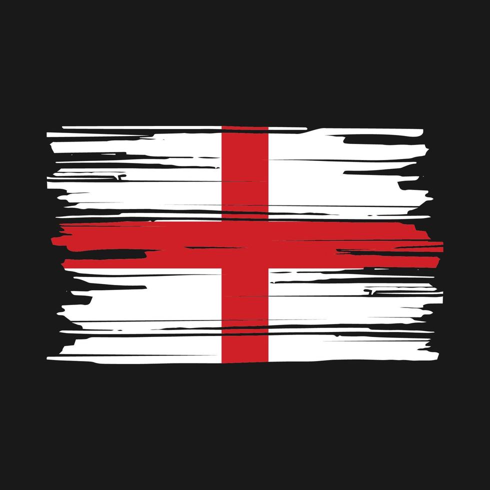 England Flag Brush vector