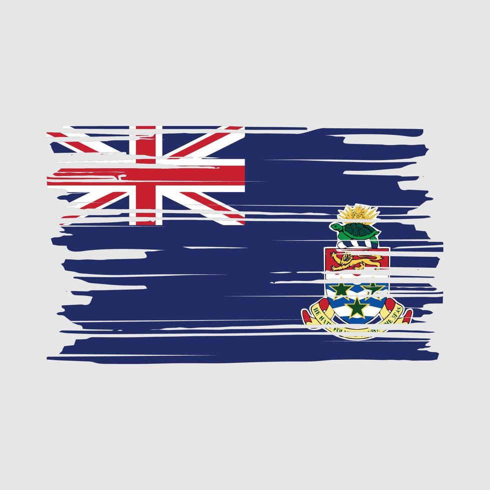 cepillo de bandera de las islas caimán vector