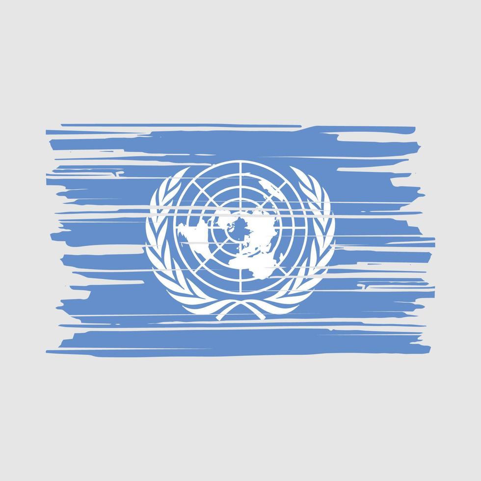 United Nations Flag Brush vector