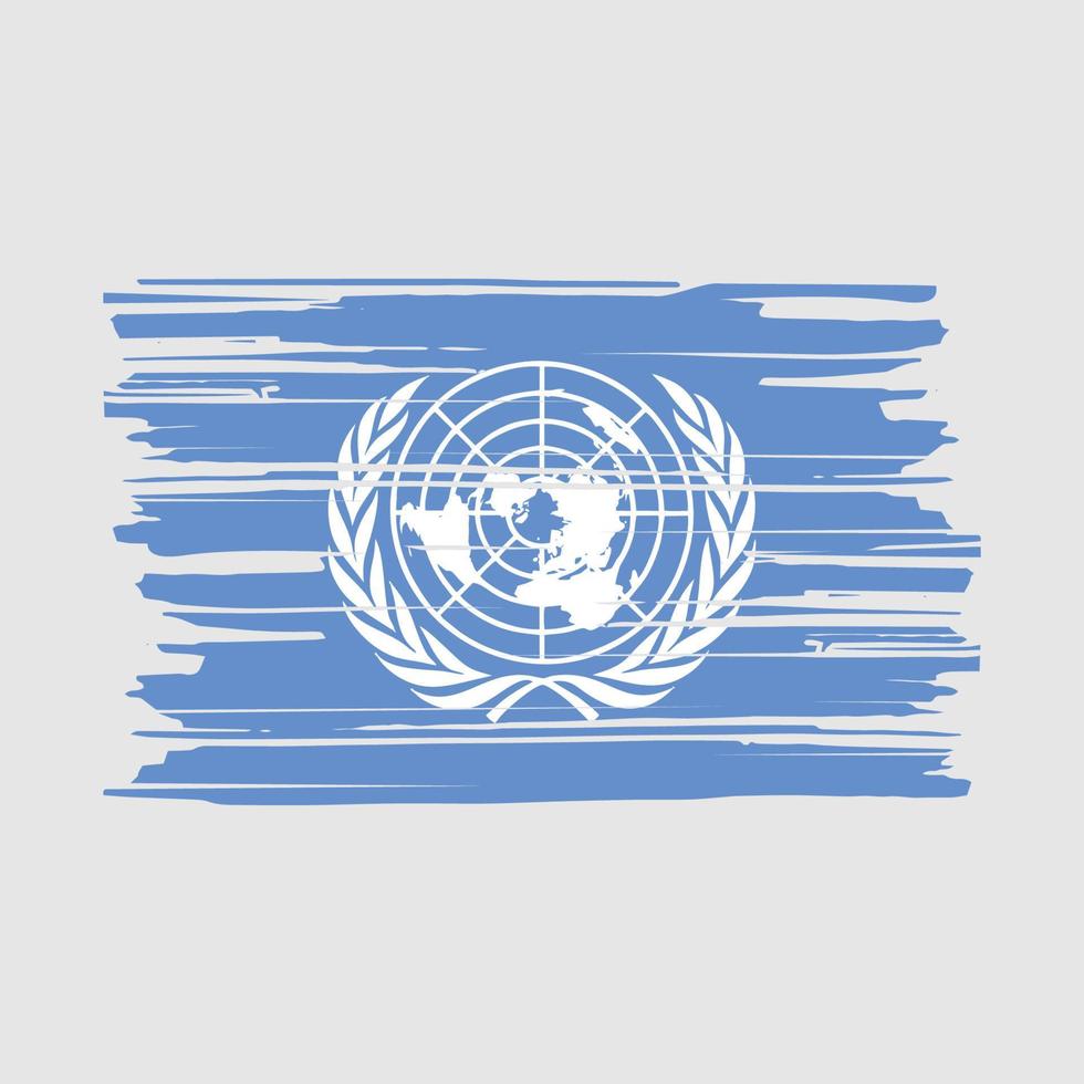 United Nations Flag Brush vector