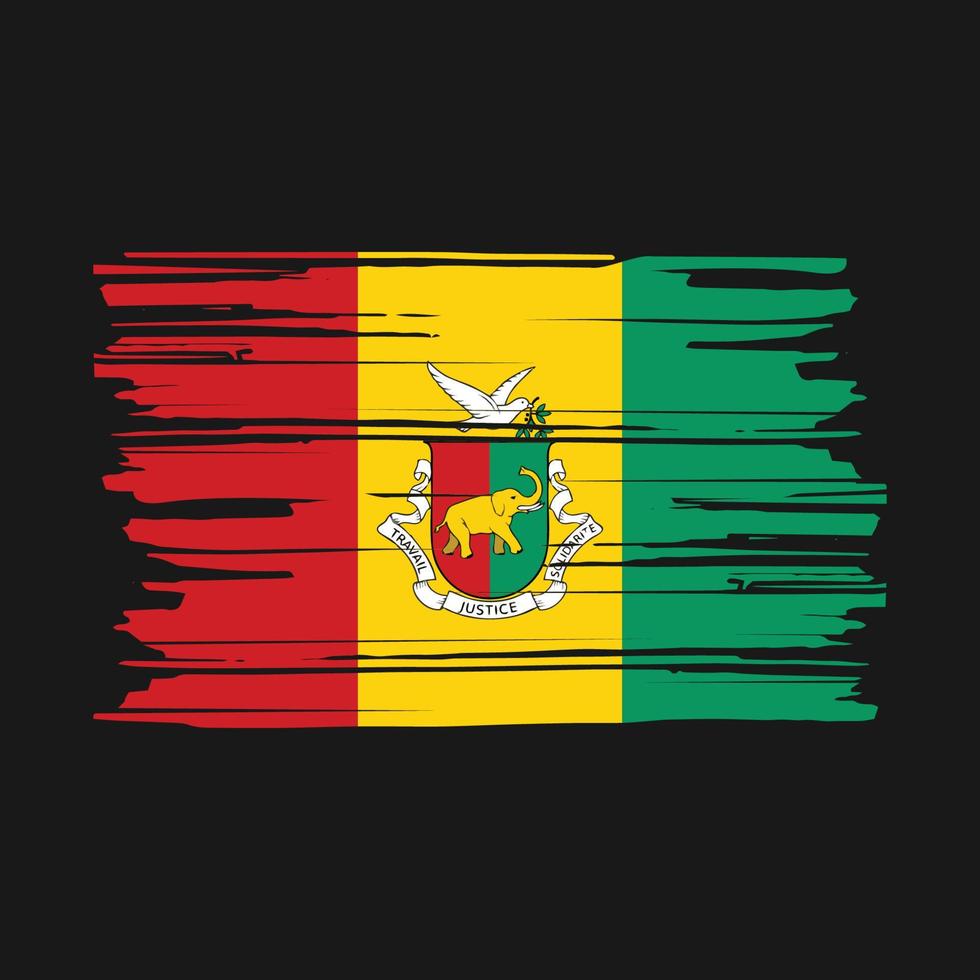 Guinea Flag Brush vector
