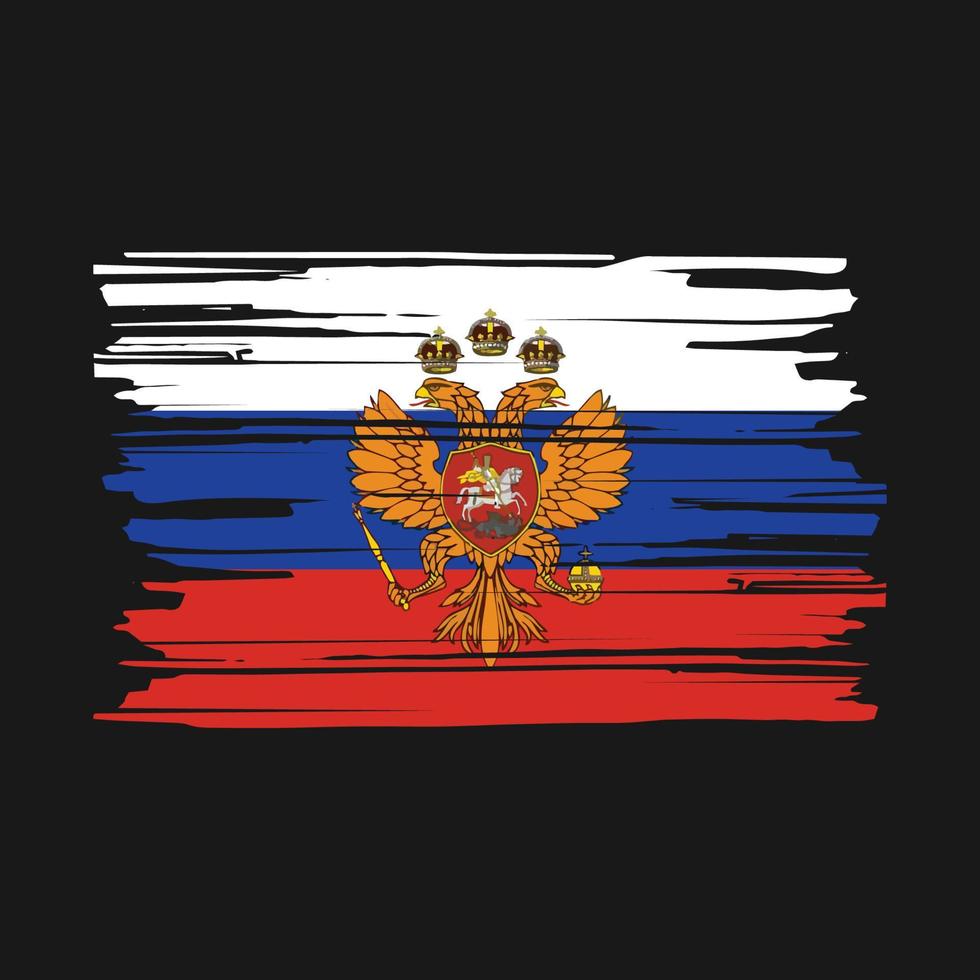 Russia Flag Brush vector