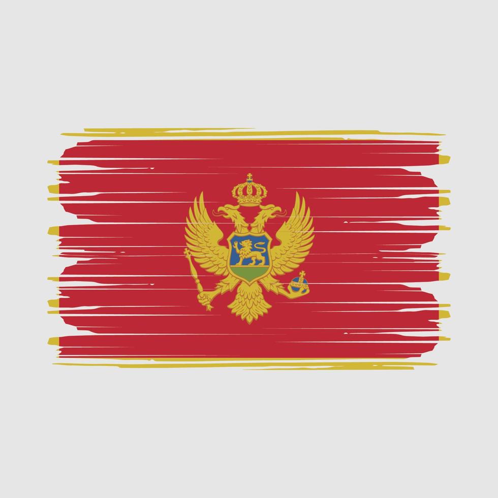 Montenegro Flag Vector