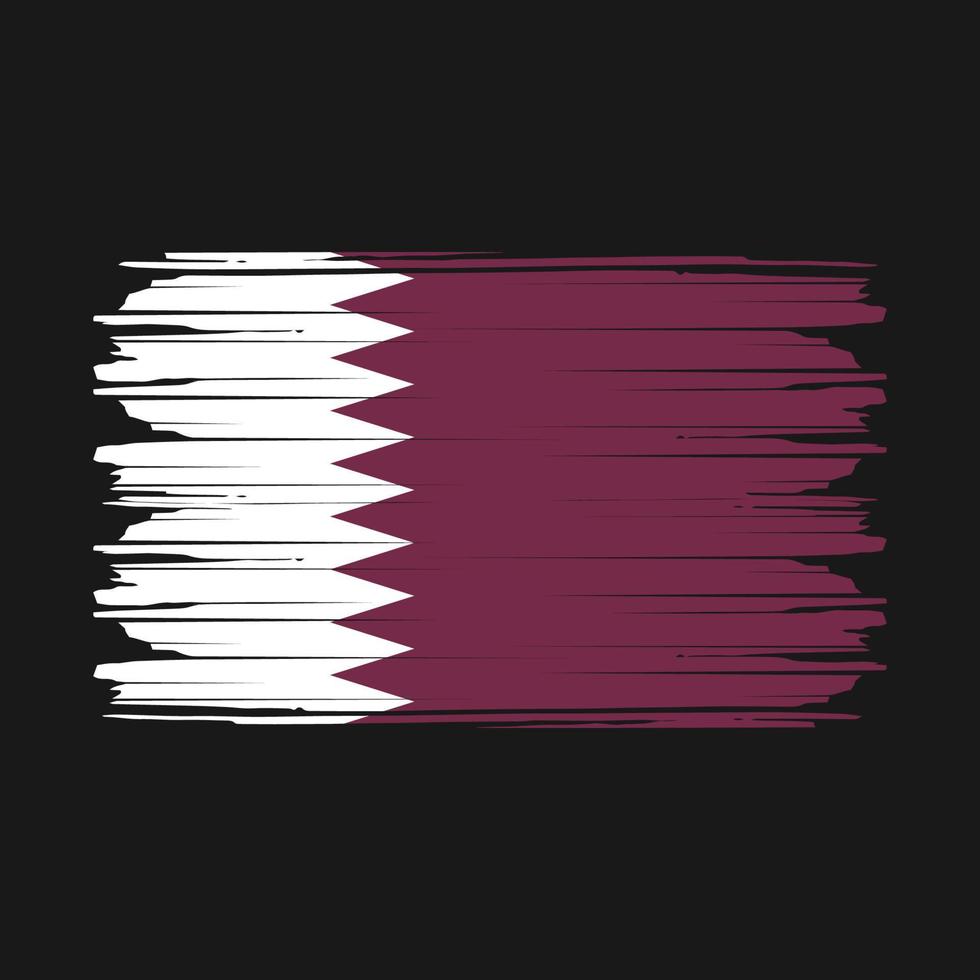 Qatar Flag Vector