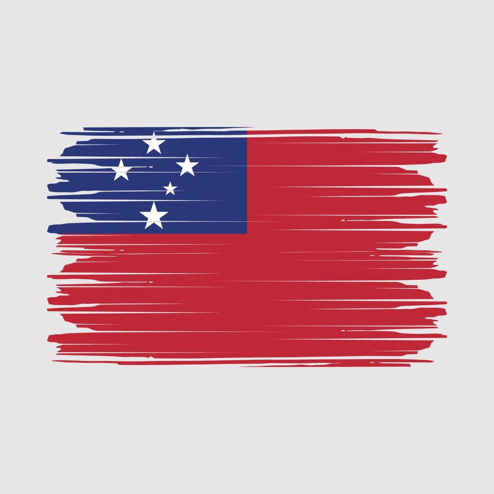 vector de bandera de samoa