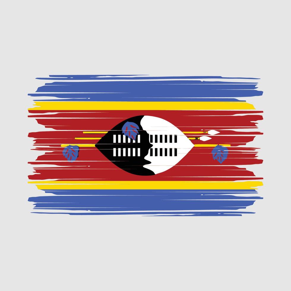 Swaziland Flag Vector