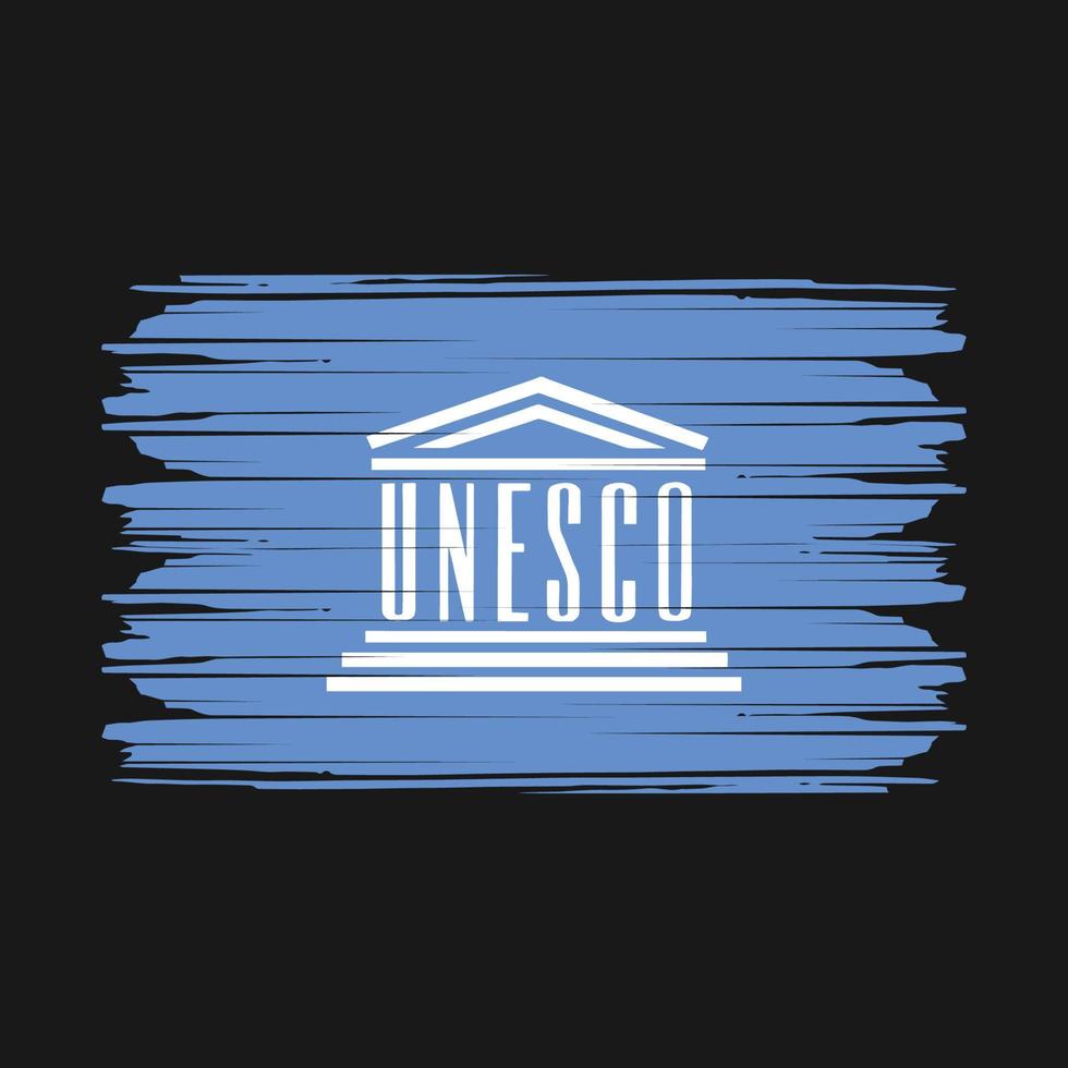 la unesco bandera vector