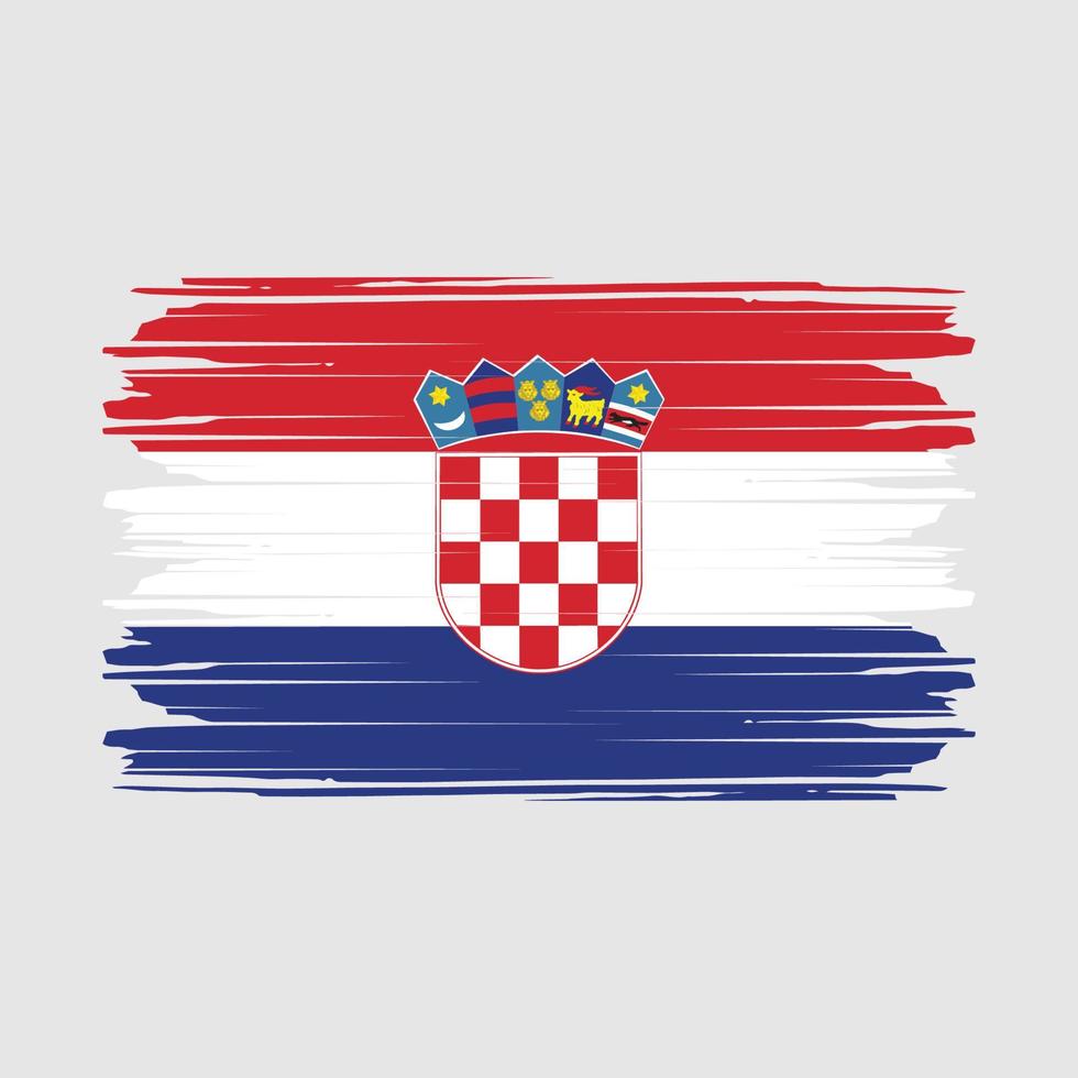 vector de bandera de croacia