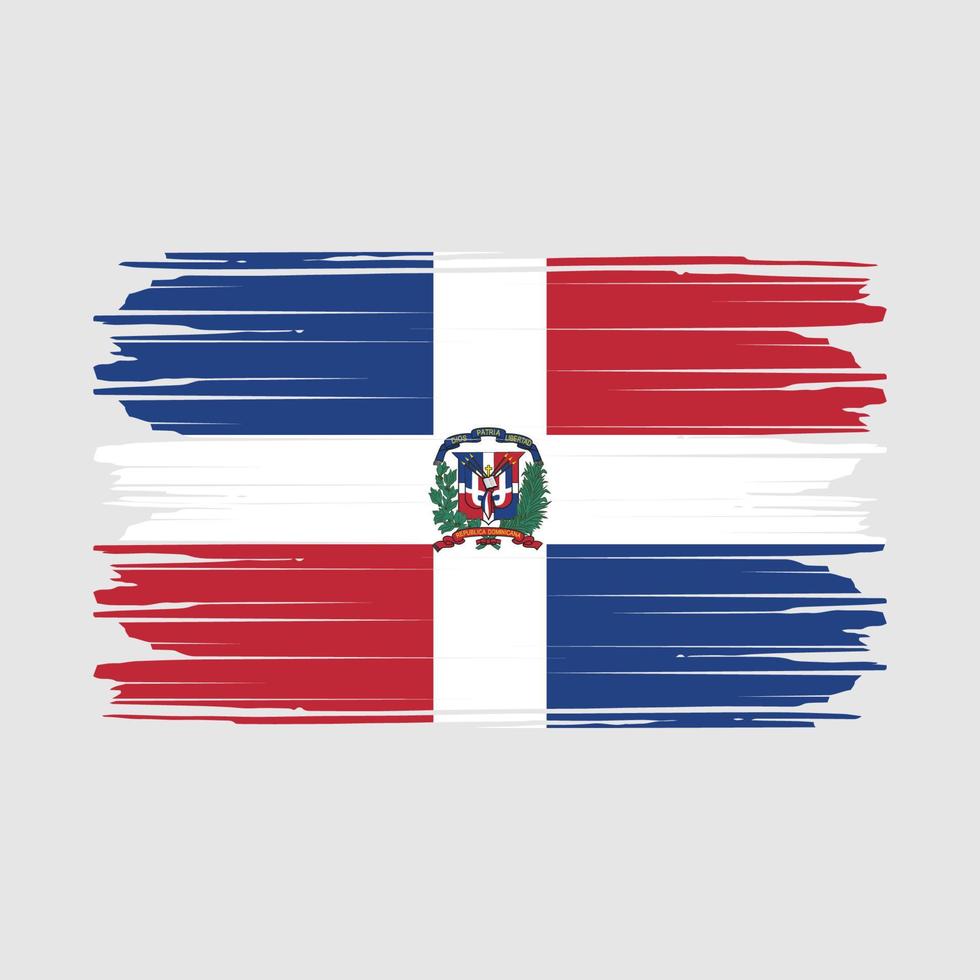 vector de bandera de república dominicana