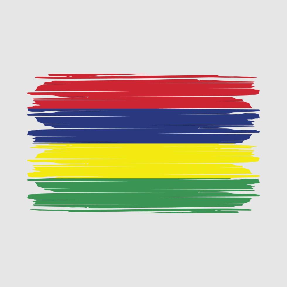 Mauritius Flag Vector