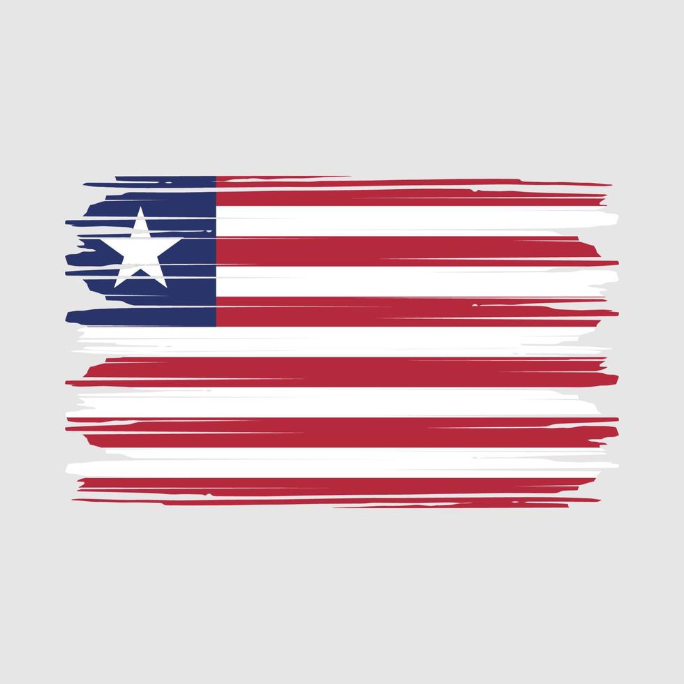 vector de bandera de liberia