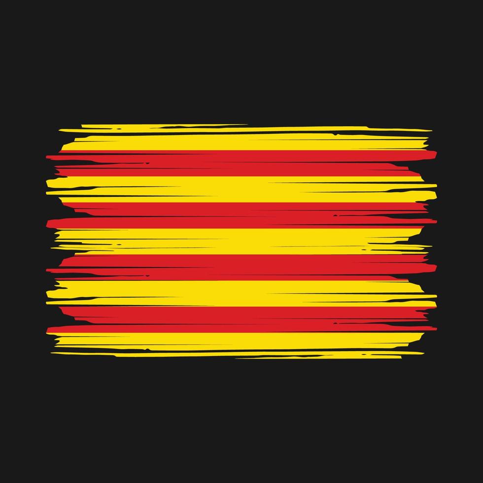 vector de bandera de cataluña