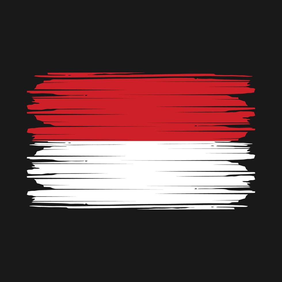 Monaco Flag Vector