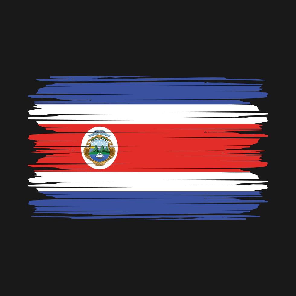 Costa Rica Flag Vector
