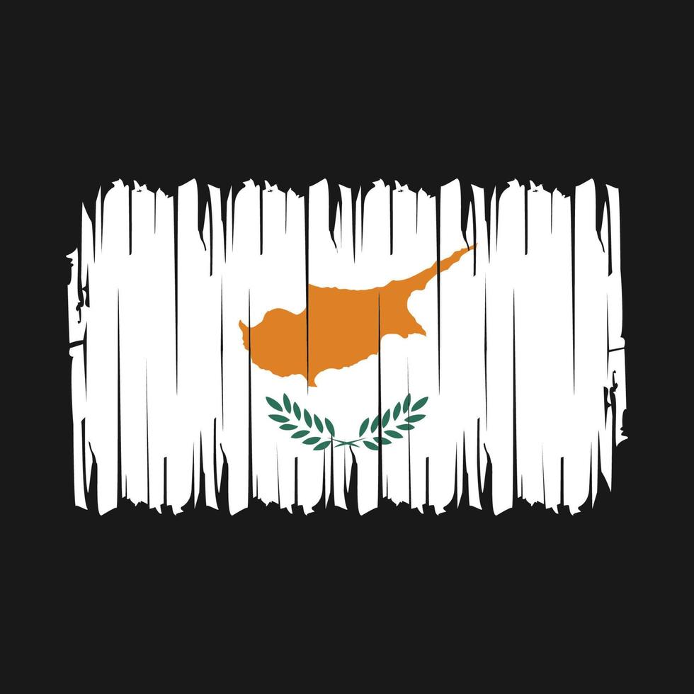 Cyprus Flag Brush Vector
