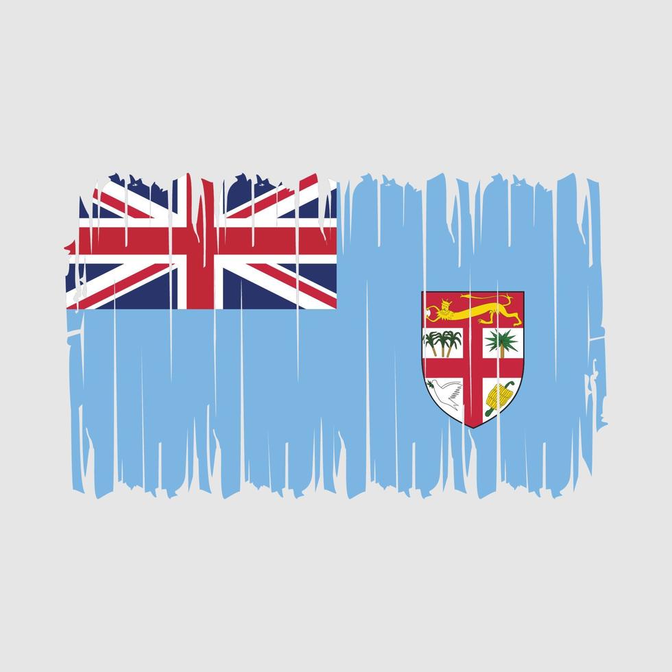 Fiji Flag Brush Vector