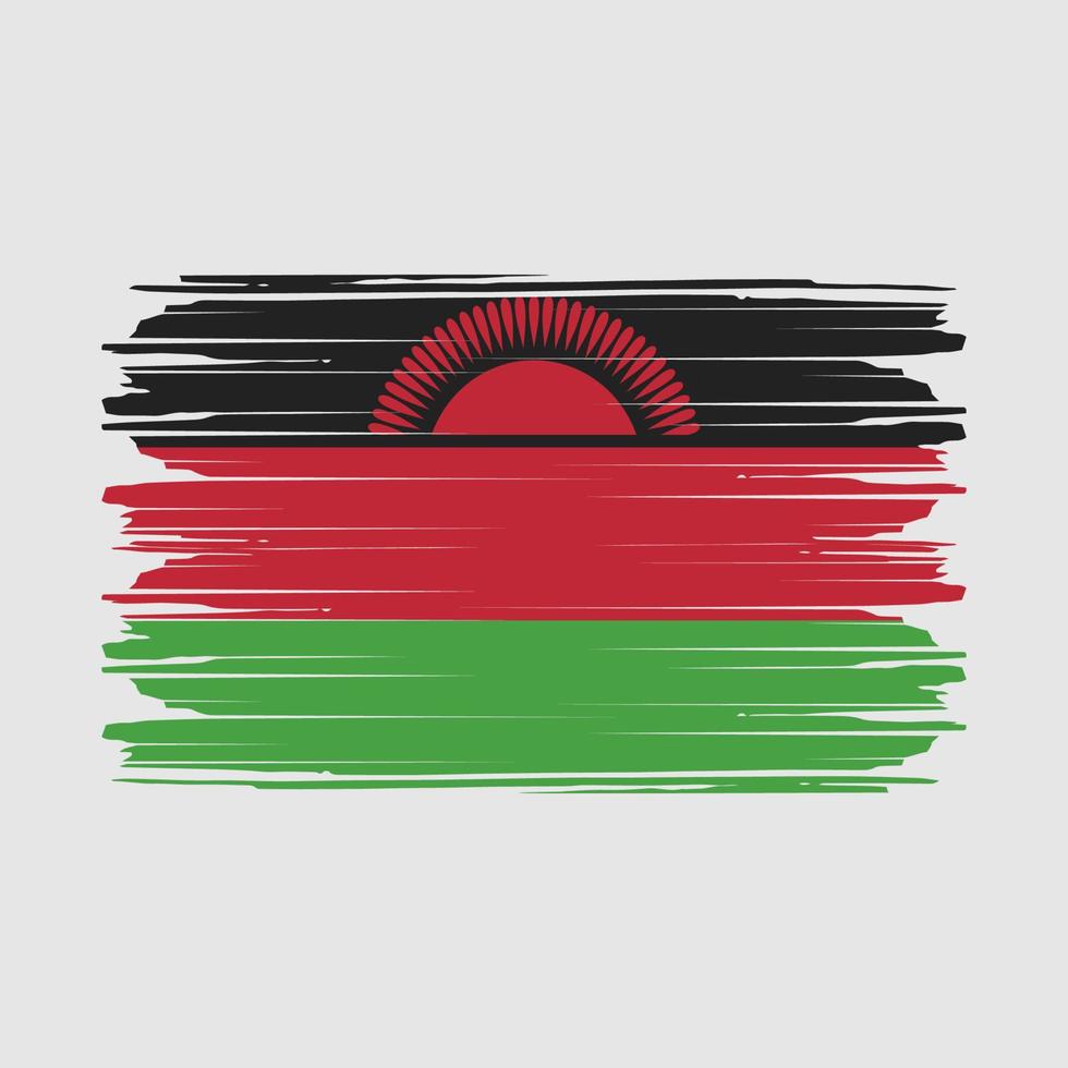 vector de bandera de malawi