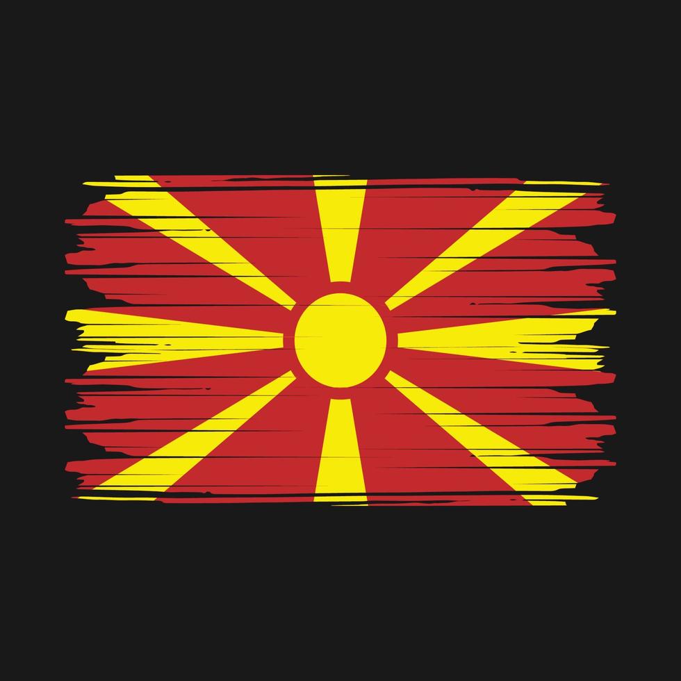 North Macedonia Flag Vector