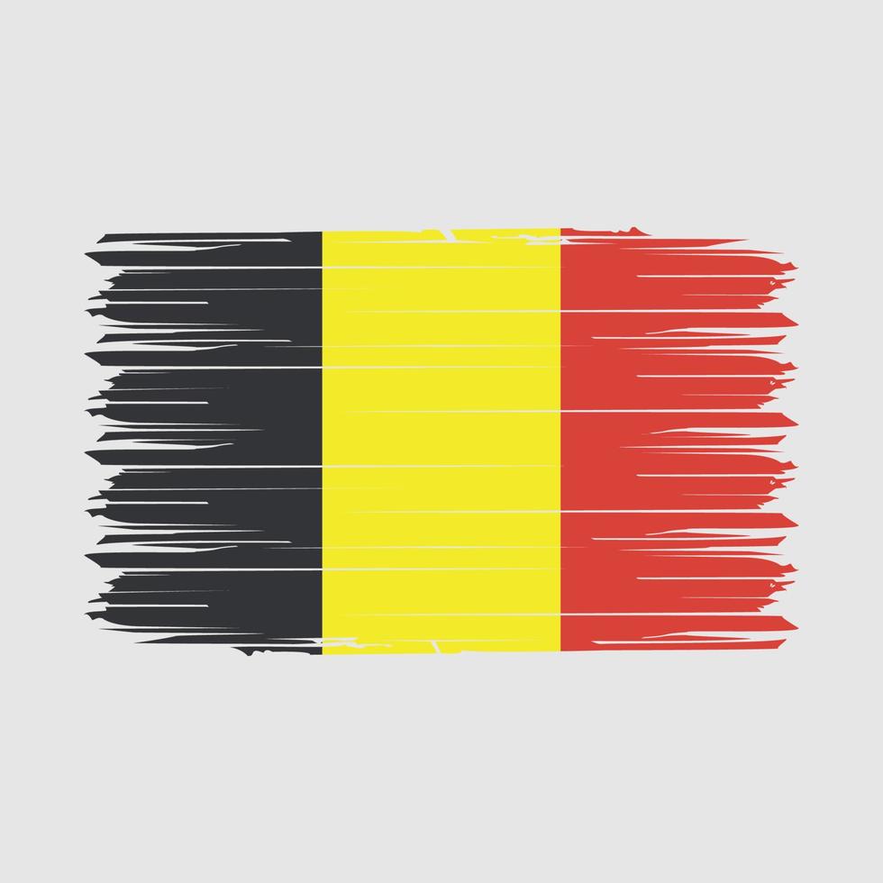 Belgium Flag Brush Vector Illustration