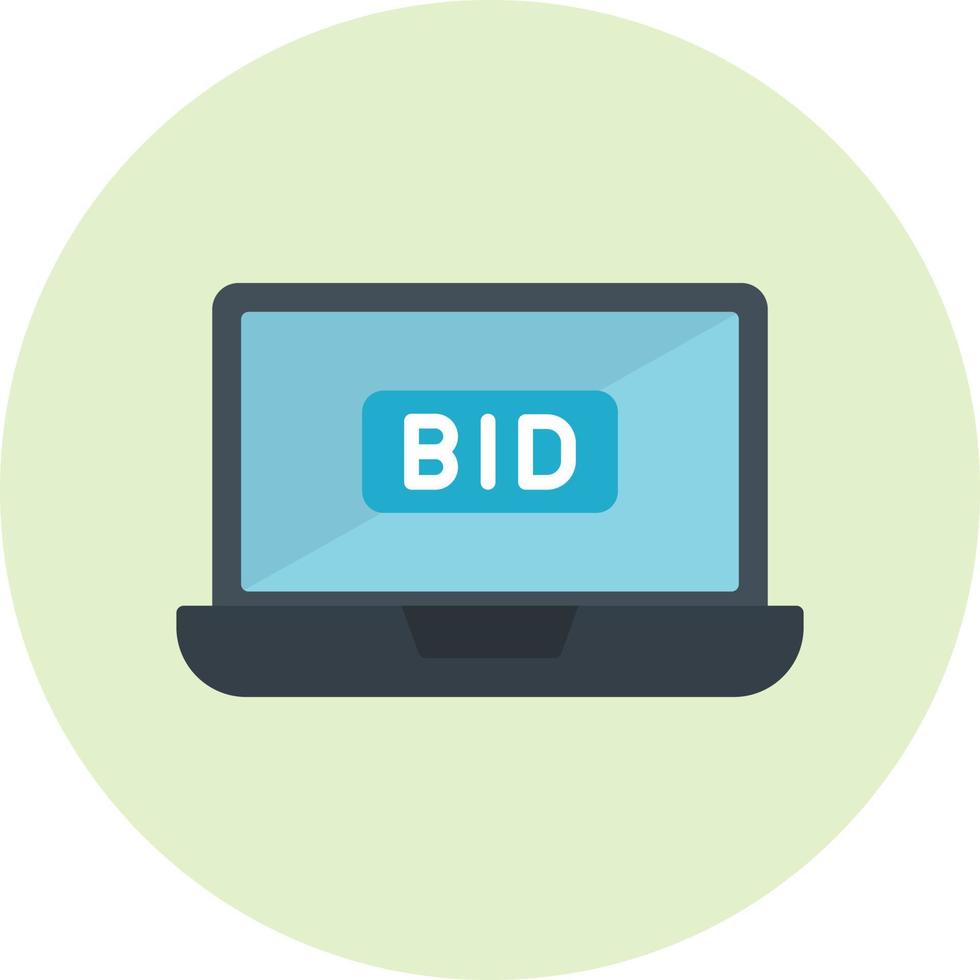 Bid Vector Icon