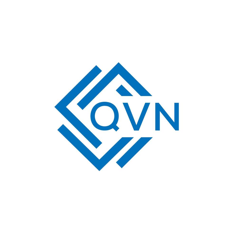 QVN letter logo design on white background. QVN creative circle letter logo concept. QVN letter design. vector