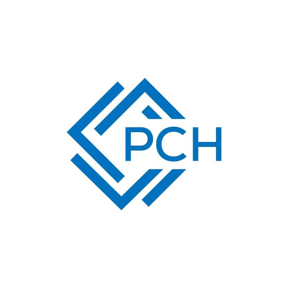pch letra logo diseño en blanco antecedentes. pch creativo circulo letra logo concepto. pch letra diseño. vector