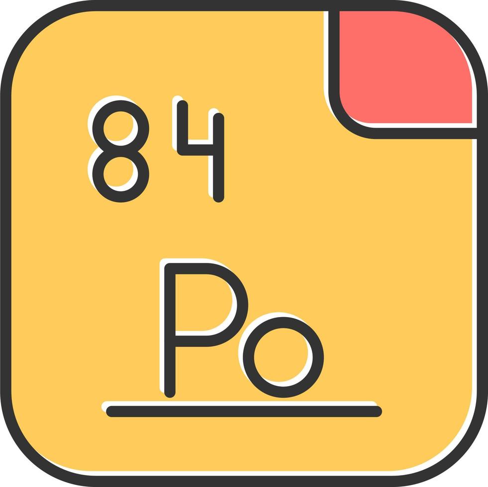 polonio vector icono