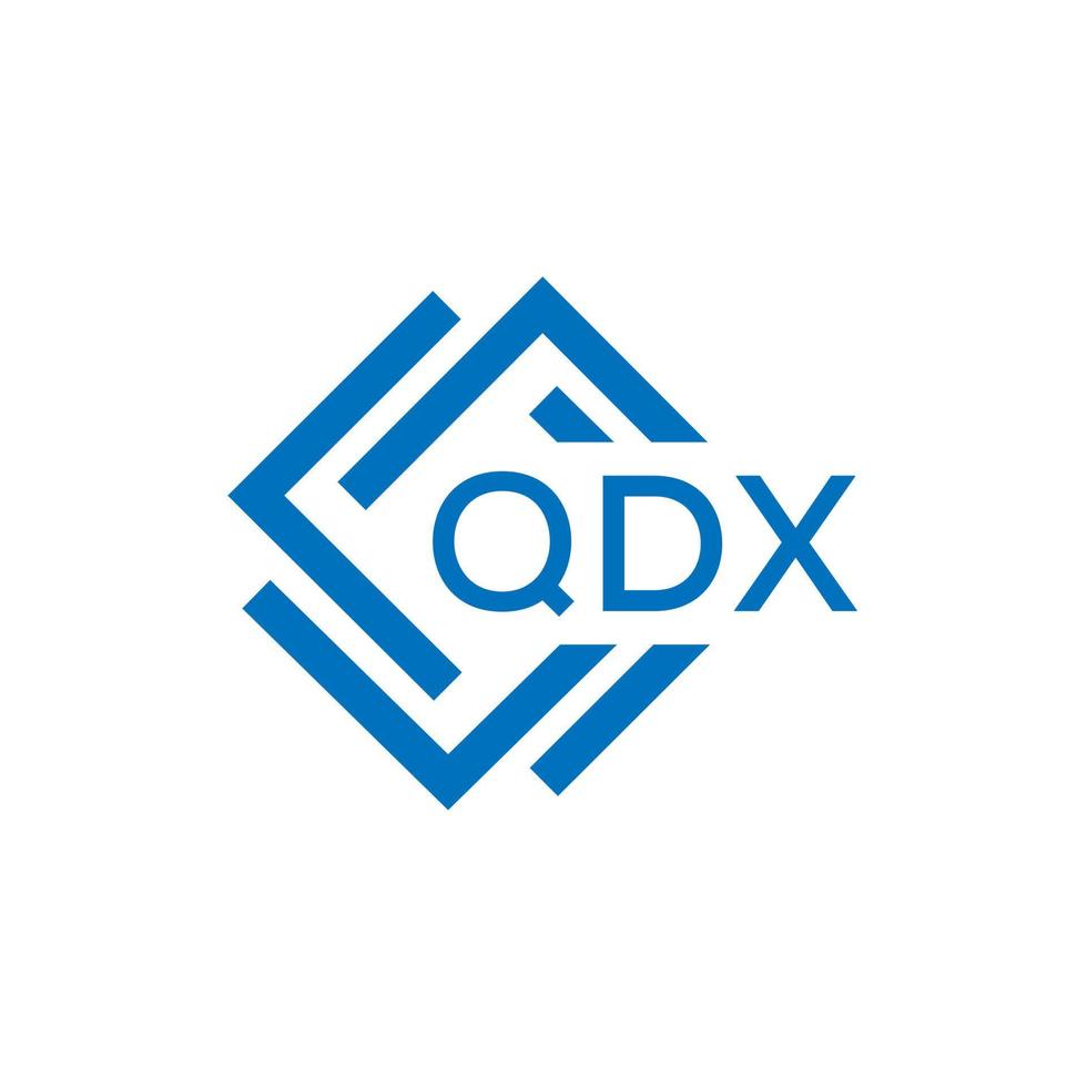 qdx creativo circulo letra logo concepto. qdx letra diseño.qdx letra logo diseño en blanco antecedentes. qdx creativo circulo letra logo concepto. qdx letra diseño. vector