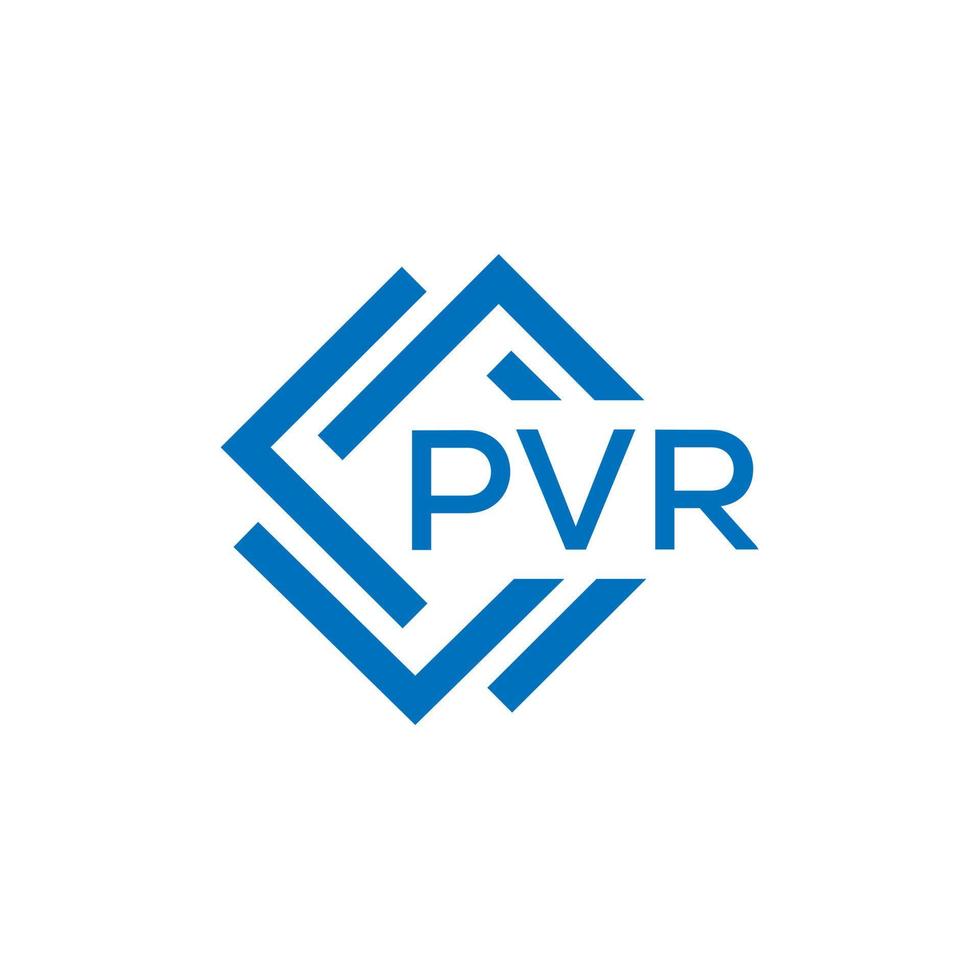 pvr letra logo diseño en blanco antecedentes. pvr creativo circulo letra logo concepto. pvr letra diseño. vector