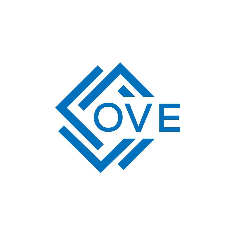 ove letra logo diseño en blanco antecedentes. ove creativo circulo letra logo concepto. ove letra diseño. vector