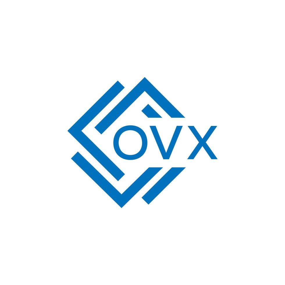 ovx letra diseño.ovx letra logo diseño en blanco antecedentes. ovx creativo circulo letra logo concepto. ovx letra diseño. vector