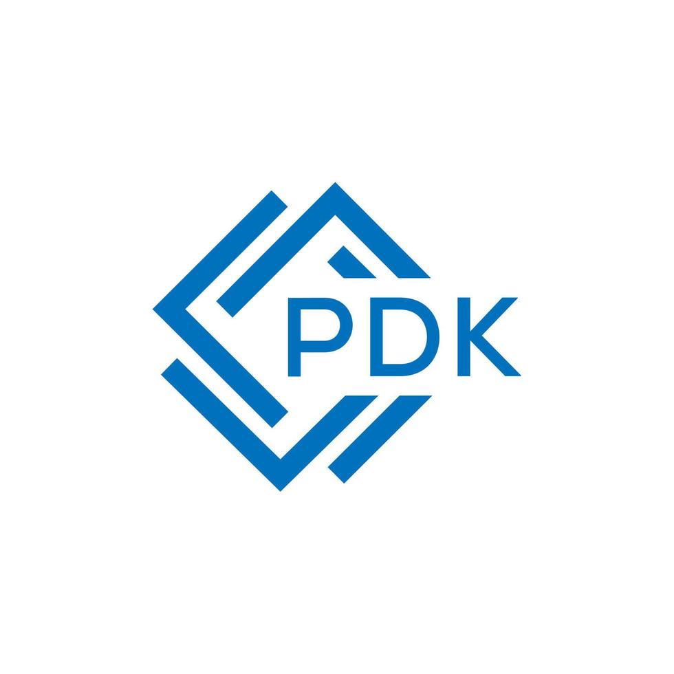 pdk letra logo diseño en blanco antecedentes. pdk creativo circulo letra logo concepto. pdk letra diseño. vector