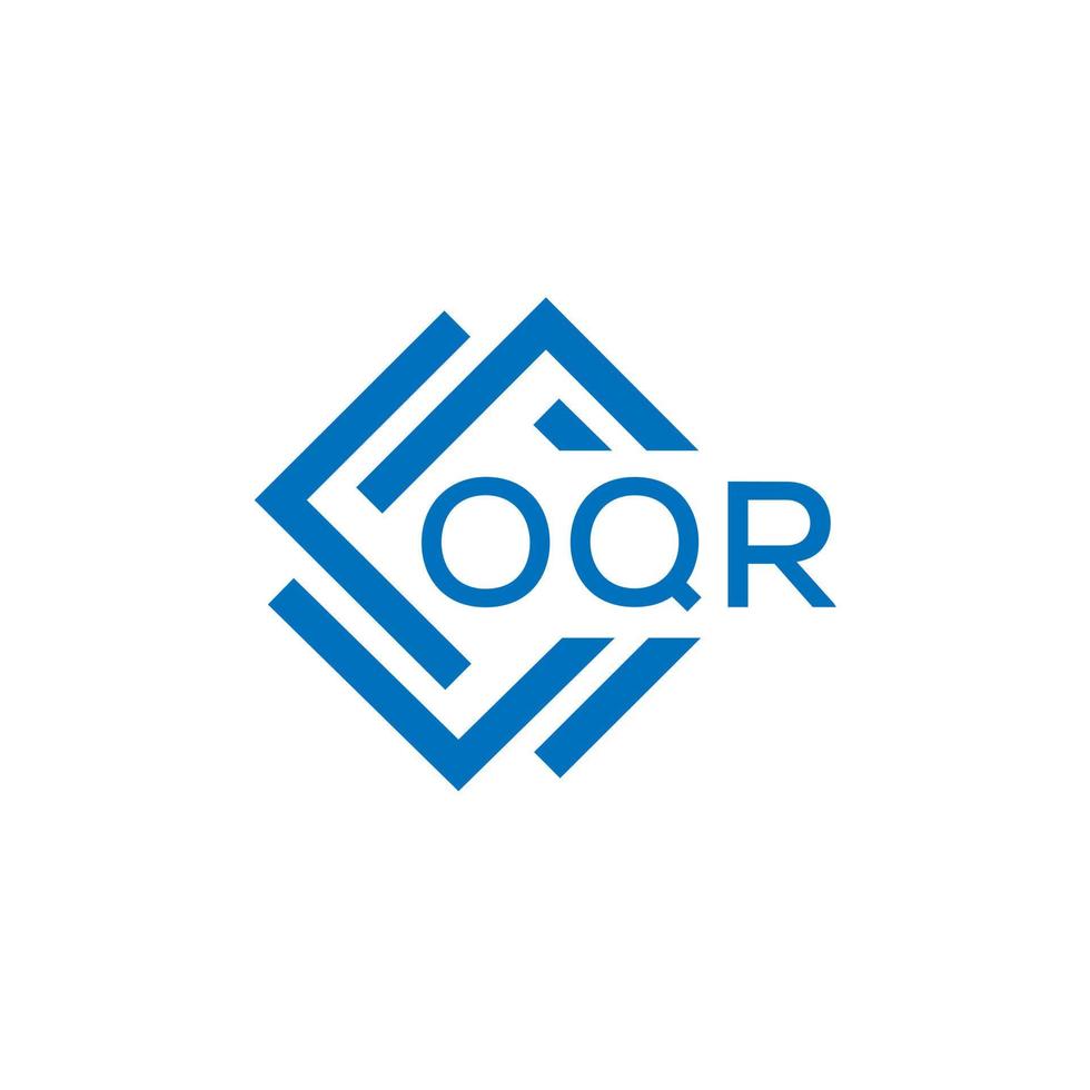 oqr letra logo diseño en blanco antecedentes. oqr creativo circulo letra logo concepto. oqr letra diseño. vector