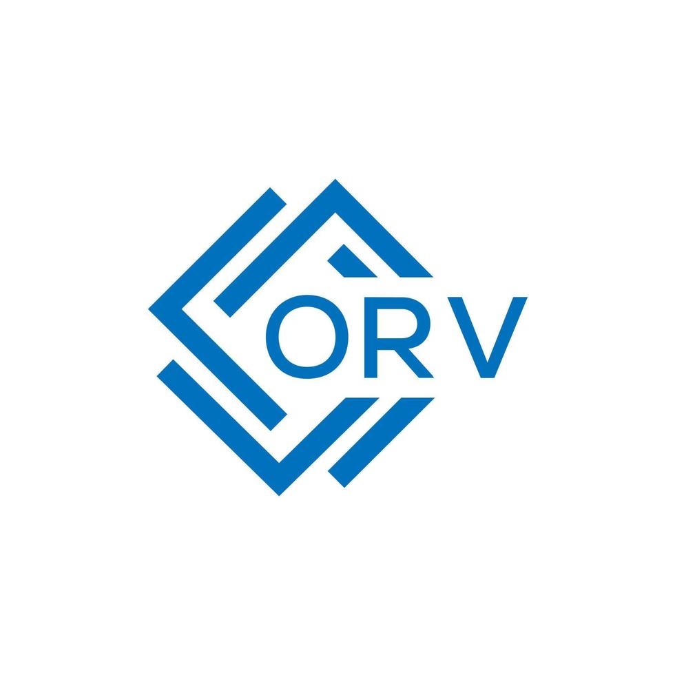 orv letra logo diseño en blanco antecedentes. orv creativo circulo letra logo concepto. orv letra diseño. vector